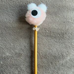 Handmade Novelty Little Monster Pencil With Rose Quartz Crystal Necklace / Gifts